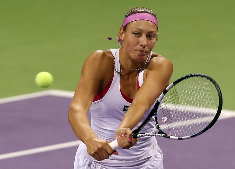 VIDERE. Efter seks nederlag til Caroline Wozniacki vandt Yanina Wickmayer for første gang. 