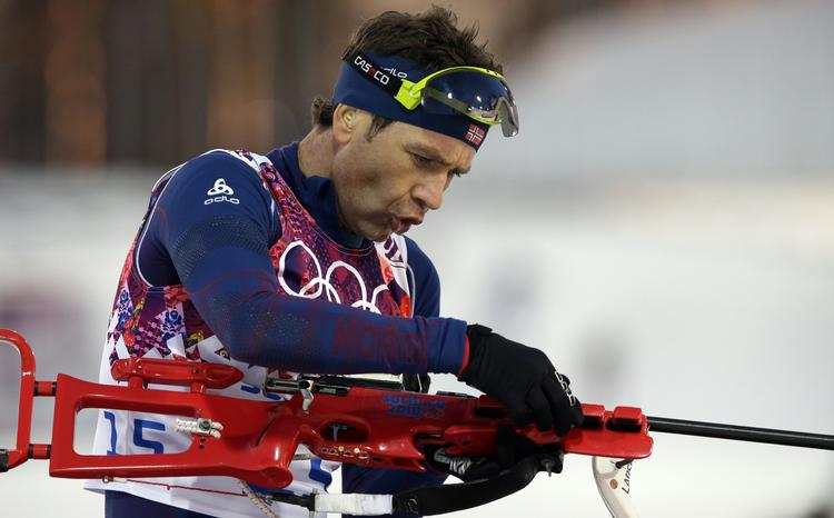 DISTANCERET. Geværet svigtede i dag Ole Einer Bjørndalen, der fortsat bliever stående på 12 olympiske medaljer. 