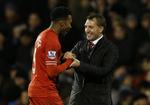 VELKOMMEN. Potentialet i Daniel Sturridge (tv.) er stort, men Liverpoolmanager Brendan Rodgers (th.). 