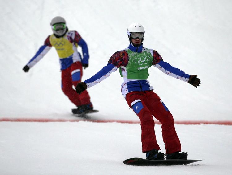 Guld. Efter en 35.-plads ved OL i 2006 og en 9.-plads fire år senere i Vancouver blev Pierre Vaultier (th) i dag olympisk mester. 