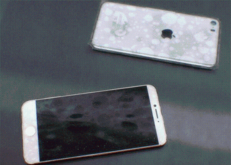 STØRRE. De to nye iPhones, der er på vej, skulle have større skærme end forgængerne. Og nu ser det også ud til at de lander i butikkerne tidligere end forgængerne. (Foto: Twitter/Sonny Dickson) 