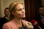 Bognyt. Helle Thorning-Schmidt (S) efter gruppemødet, hvor sagen om bogen 'Den Hemmelig Socialdemokrat' blev drøftet. 