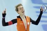 supertid. Jorrit Bergsma løb et superløb og vandt OL-guld i 10.000 meter på skøjter foran favoritten Sven Kramer. 