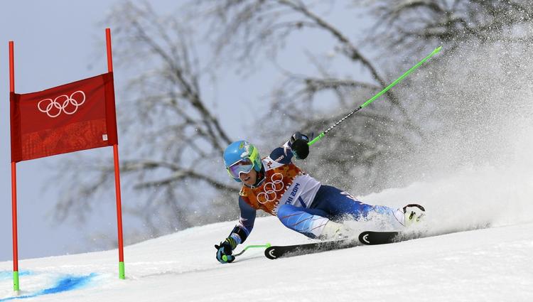 Guldbejler. Ligety har en suveræn føring. 