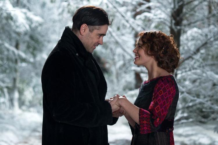Vintereventyr. Colin Farrell og Jessica Brown Findlay leder efter magien i 'Winter's Tale'. 