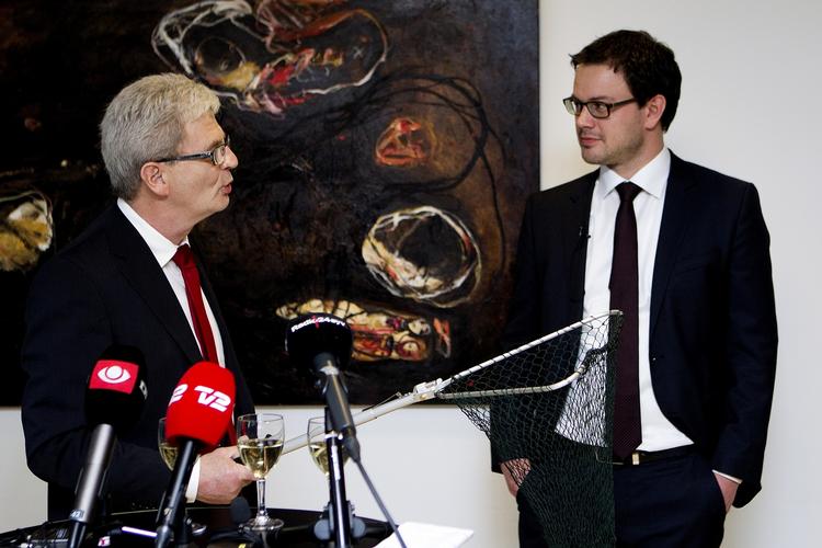 Konstituering. Holger K. Nielsen (tv) og Jonas Dahl får tunge poster i SF frem mod næste folketingsvalg. 