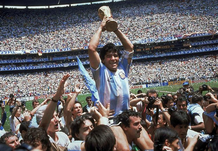 Kongen. Maradona nåede karrierens højdepunkt som 25-årig i 1986. 