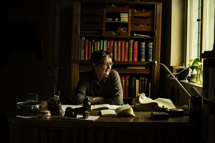 Gejst. Læg mærke til ordbogen på Wulffs venstre side. 