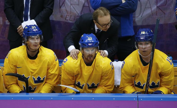 UDELUKKET. I finalen måtte den svenske træner Per Märts undvære Nicklas Backström. 