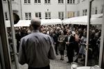 reception. Forfattere til efterårsreception hos Gyldendal, som netop har offentliggjort sit årsregnskab. 