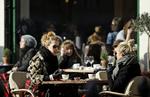 Forår. Folk nød solen i går i København. 