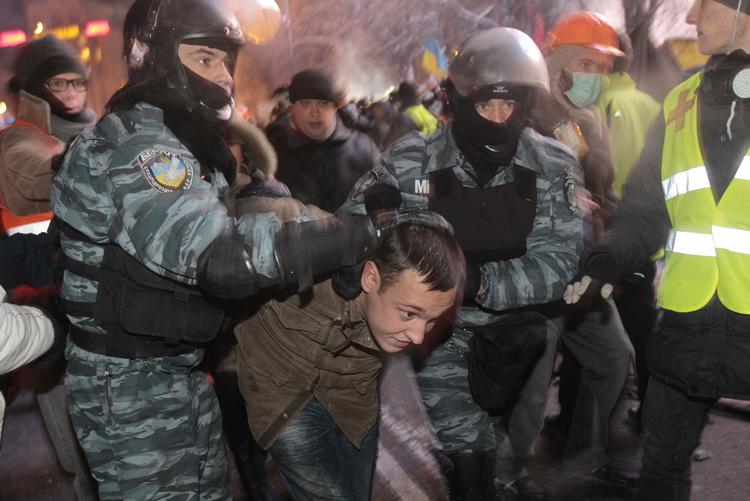 Forhadt. Sikkerhedsstyrken Berkut menes at stå bag drab på civile demonstranter under opgøret i Kijev i sidste uge. 