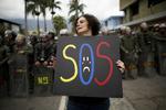 SOS VENEZUELA. Demonstrationer mod regeringen går under navnet SOS Venezuela. 