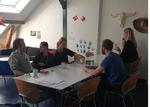 PERSONALERUM. Marcus Kern for bordets ende blandt sine kolleger på Frederiksberg Ny Skole. 