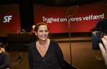 POPULÆR. Pia Olsen Dyhr modtog stående ovationer i over et minut, da hun havde holdt sin første tale som formand for SF. 