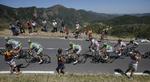 TOUREN. Sidste år blev Romain Bardet (nr. to fra højre) bedste franskmand i Tour de France. 