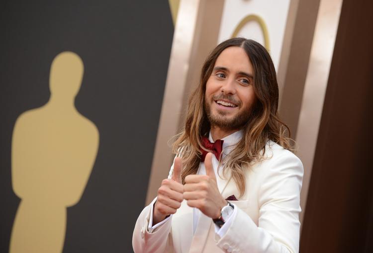 AWARD. Jared Leto vandt aftenens første award for sin birolle i 'Dallas Buyers Club' 