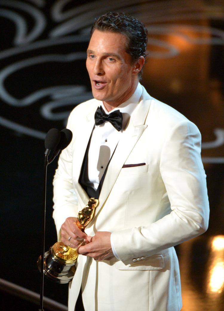 TALE. Matthew McConaughey tager imod sin første Oscar med en blanding af ydmyghed og selvsikkerhed. 