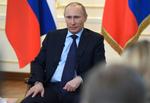 krise. Ruslands præsident, Vladimir Putin, taler på et pressemøde i dag om sit syn på Krim-konflikten. 