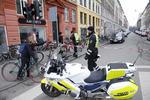 Hash. Jægersborggade på Nørrebro var lukket til formiddag som følge af en stor politiaktion mod rockere. 