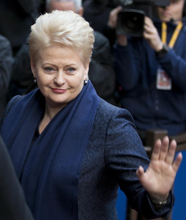 EU-møde. Litauens præsident Dalia Grybauskaite ankommer til stats- og regeringschefernes møde i Bruxelles i dag. De skal finde ud af, hvad EU's reaktion skal være på Ruslands militære tilstedeværelse på halvøen Krim. 