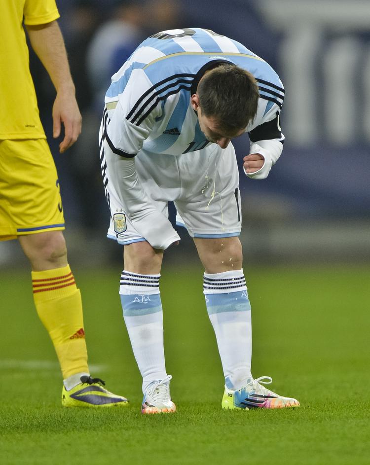 Nulløsning. Lionel Messi og co. skuffede i testkampen i Bukarest. 