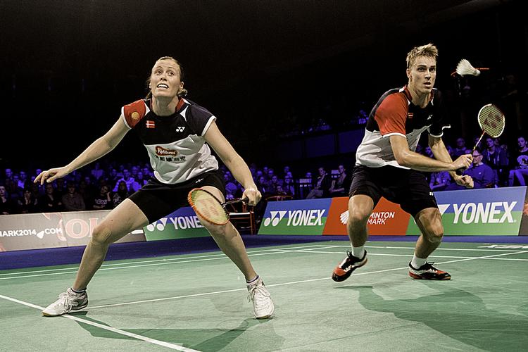 Videre. Kamilla Rytter Juhl og Mads Pieler Kolding slog i anden runde favoritterne Christinna Pedersen og Joachim Fischer Nielsen i et rent dansk opgør ved All England. - Foto: 