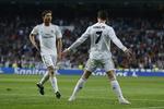 1-0. Et hovedstød fra Cristiano Ronaldo satte Real Madrid på sejrskurs. 