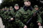 Krim-hær. I går så en ny hær dagens lys, da Krims nye prorussiske regeringschef Sergej Aksjonov ved en ceremoni dannede Krims egen regering. Ukrainske soldater, der ønsker at tjene Ukraine, har frit lejde til at forlade Krim, sagde han ved den lejlighed. 