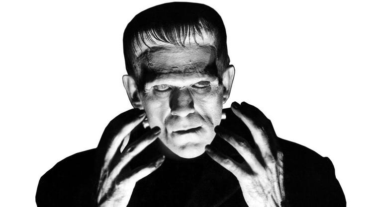 uhygge. Boris Karloff som monsteret i James Whales 'Frankenstein' fra 1931. 