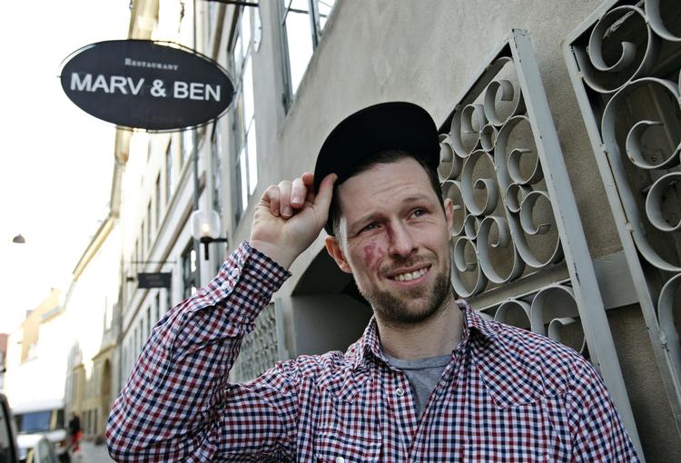 Frederik Hvidt fra restaurant Marv og Ben fik en bib gourmand. 