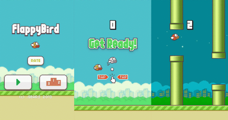 COMEBACK. Flappy Bird kommer vender måske triumferende tilbage til verdens app-butikker. Spillets skaber overvejer at gøre det tilgængeligt igen. (Foto: Screenshot) 