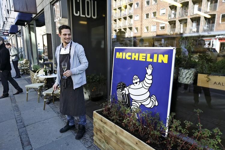 Vinder. Restaurant Clou i Borgergade kunne i dag fejre, at de er én af tre nye danske stjerner på michelinhimlen. 