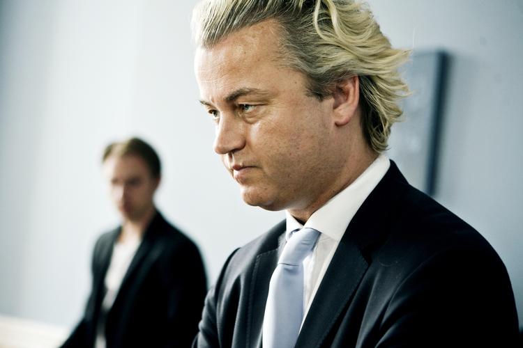 Spradebasser. De nationalistiske stemmer får stadig mere og mere indflydelse. Her ses Geert Wilders, der grundlagde det hollandske Frihedsparti. 