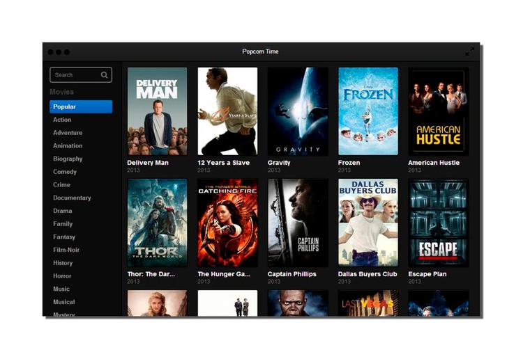Pirattilbud. På nettet kan man hente Popcorn Time, som stadig er en prøveversion, men fungerer til pc og Mac og ligner en lovlig tjeneste som Netflix. Man bliver dog advaret om, at det kan være ulovligt at downloade materiale med copyright »i dit land«, og at det derfor er på egen risiko at bruge programmet. 