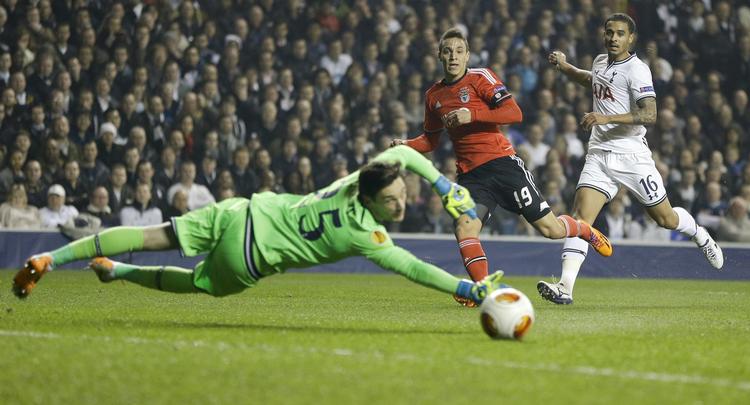 Mål. Efter 29 minutters spil blev udeholdets spanske kantspiller Rodrigo sendt af sted alene mod målmand Hugo Lloris. 