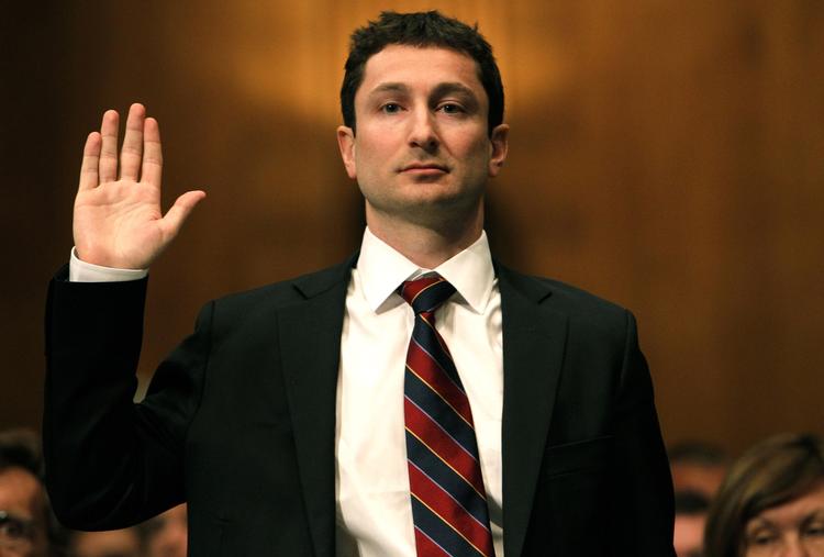 dømt. Fabrice Tourre fotograferet i 2010, hvor han vidnede i en senatshøring om finanskrisen. 