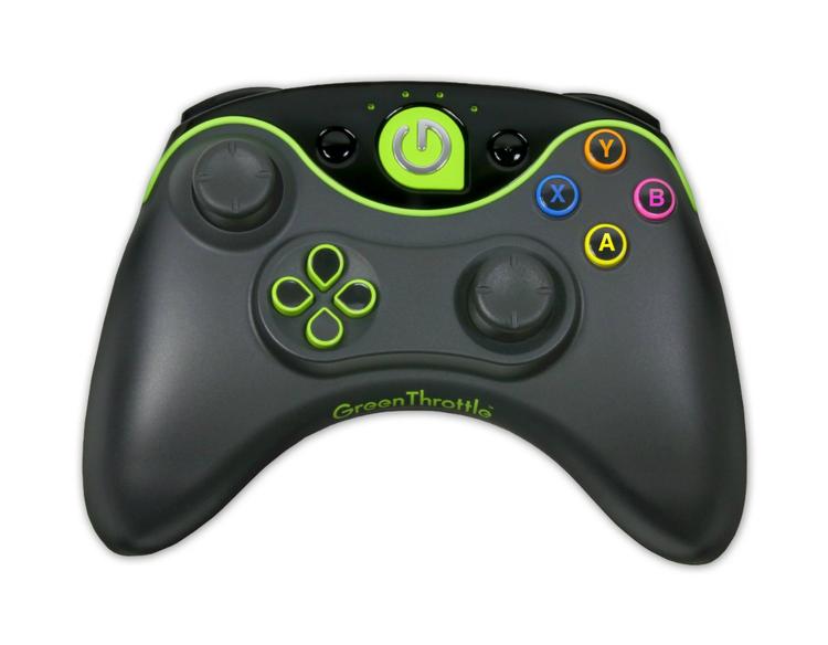KØBT. Sådan kan controlleren til en kommende Google-boks med både tv og spil ombord komme til at se ud. (Foto: PR/Green Throttle Games) 