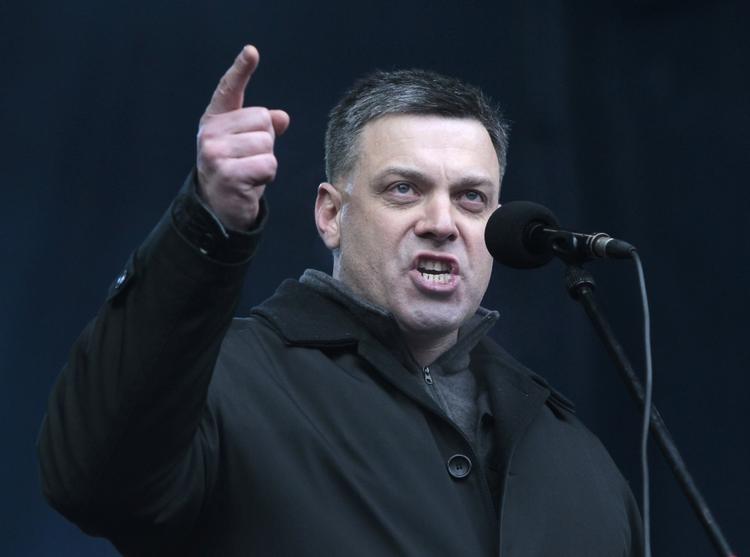 Krimkrisen. Lederen af det ukrainske nationalistparti Svoboda, Oleg Tjagnybok, efterforskes nu af russerne. 