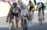 Vinder. Den colombianske dobbelttriumfator Carlos Betancur (Ag2r) kæmpede sig først over stregen for anden dag i træk. 