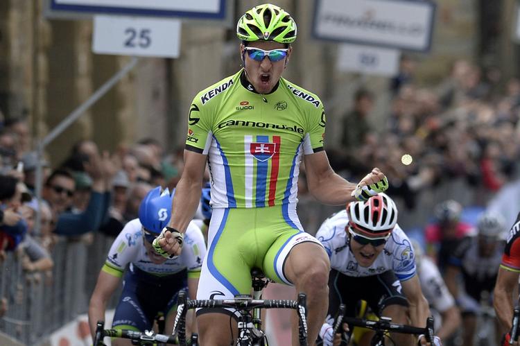 Vinder. Slovakken Peter Sagan (Cannondale). 