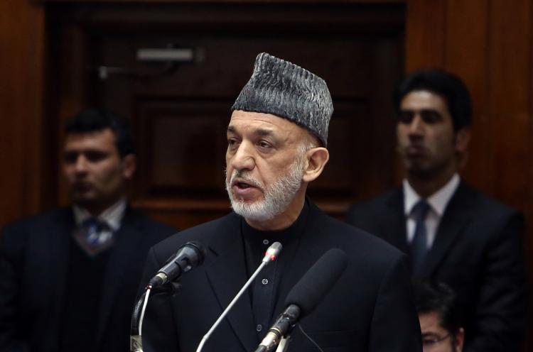 Afslutning. Afghanistans præsident Hamid Karzai holdt sin sidste tale for parlamentet under et åbningsmøde i dag. 