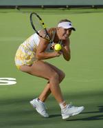 Nedadgående. I sidste uge i Indian Wells skulle Wozniacki forsvare 700 point til ranglisten.  I denne  uge i Miami er der langt mindre pres på hende. Her forsvarer hun blot 80 point. 