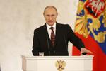 historisk. Ruslands præsident Vladimir Putin understreger, at overgivelsen af Krim i 1954 var »en krænkelse«. 