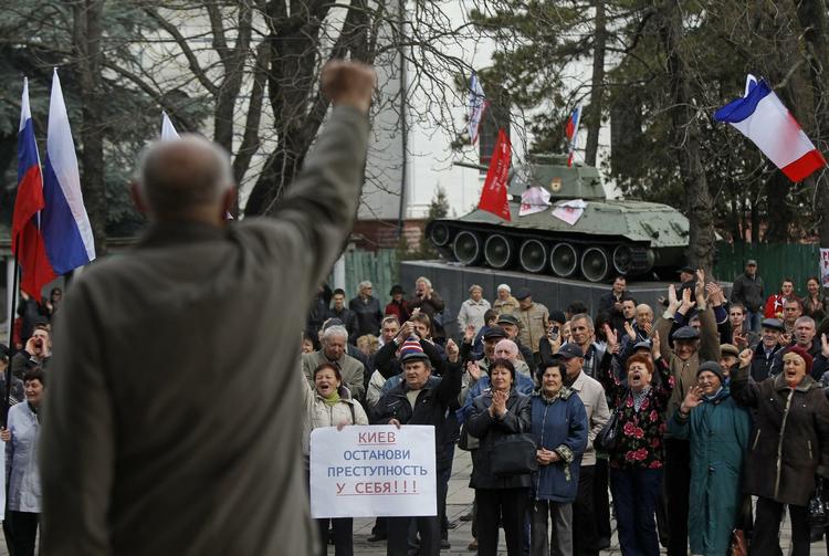 Annektering. Efter søndaegns folkeafsteming på Krim er sortehavshalvøen hastigt ved at blive integreret i Rusland. 