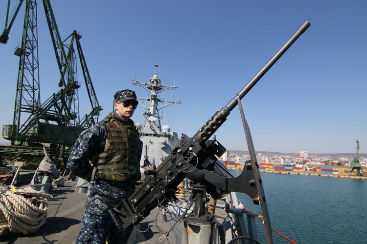 TRÆNING. Amerikansk militærøvelse i Sortehavet har været planlagt i lang tid, siger den amerikanske flåde i Europa. 