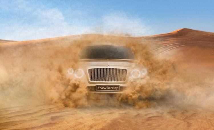 Alsidig. En middelstor ørken ser ikke ud til at være et problem for den kommende firehjulstrukne Bentley. 
