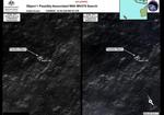 eftersøgning. Sådan ser de to mulige vragrester ud set fra satellit. Billedet er offentliggjort af de maritime australske myndigheder, AMSA. 