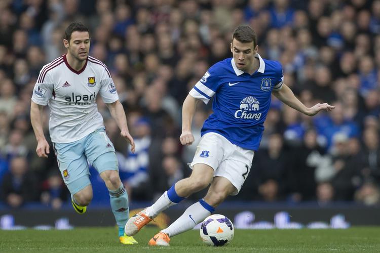 Salgbar. Backen Seamus Coleman spiller muligvis ikke i øltrøjen i næste sæson. Han rygtes til Manchester United. 