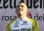 syg. Simon Gerrans under præmieoverraskelsen i 2012, hvor australieren vandt Milano-Sanremo. 